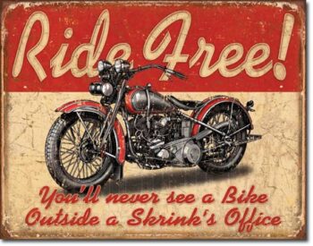 Ride Free Motorcycle Sign