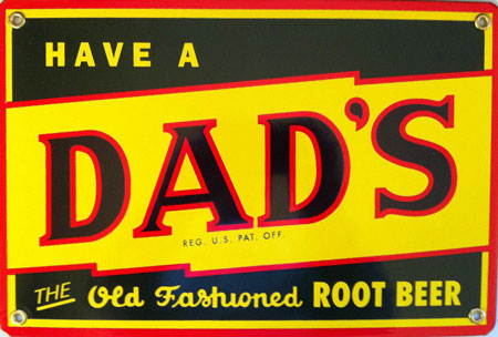 Dads Root Beer Porcelain Sign