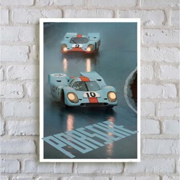 Porsche 917 Racing Poster
