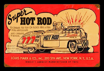 Super Hot Rod Toy Sign