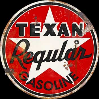 Texan Gasoline Sign