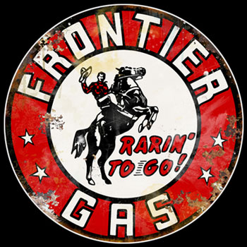 Frontier Gasoline Sign