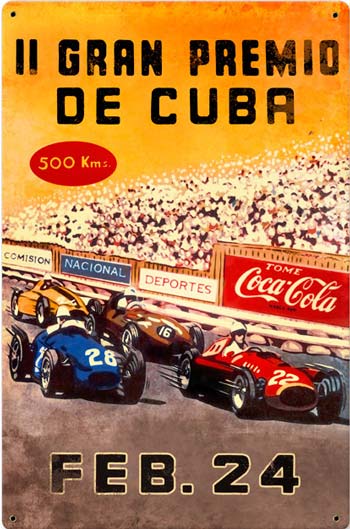 Cuba Grand Prix Vintage Racing Sign
