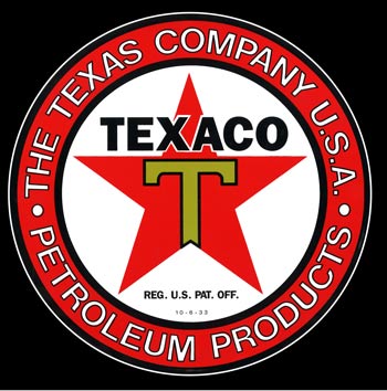 Texaco The Texas Company Porcelain Sign
