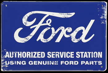 Ford Authorized Service Station Sign