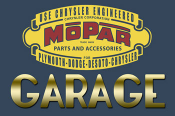 Mopar Garage Sign - GA3991 | Garage Art™