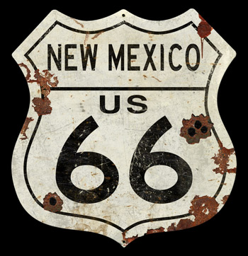 Large New Mexico Route 66 Sign