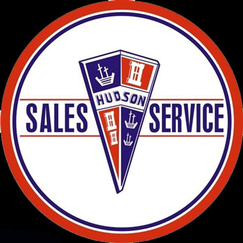 Hudson Sales & Service Porcelain Sign