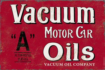 Vacuum Motor Oil Vintage Advertising Sign