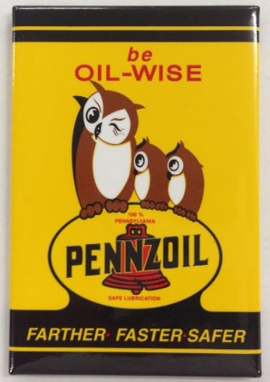 Pennzoil Owl Magnet