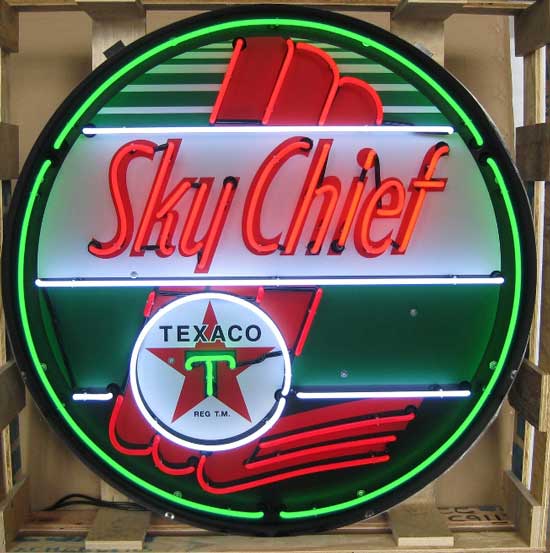 Texaco Sky Chief Neon Sign
