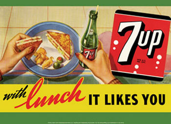 7 Up Lunch It Like You Sign