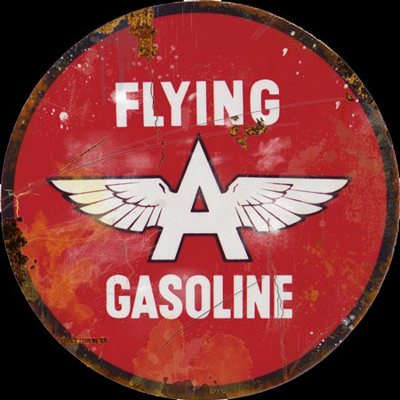 Vintage Flying A Service Sign