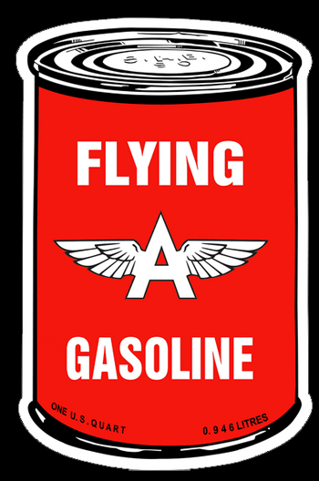 Flying A Gasoline Oil Can Sign