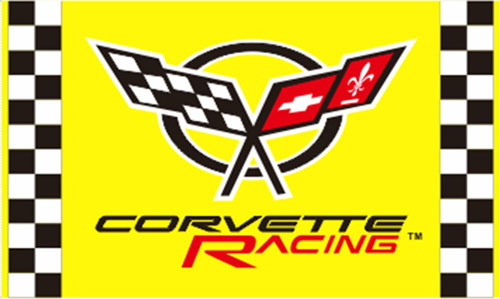 Corvette Racing Checkered Banner