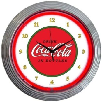 Coca Cola Classic Red Neon Clock