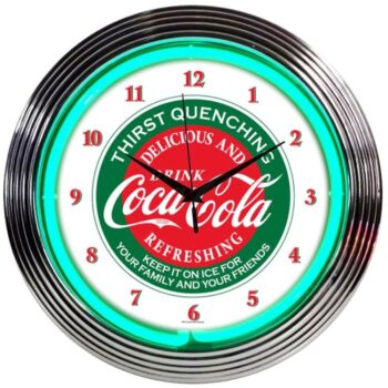 Coca Cola Evergreen Neon Clock