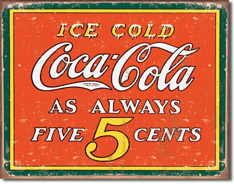 Coke 5 Cent As Always Sign