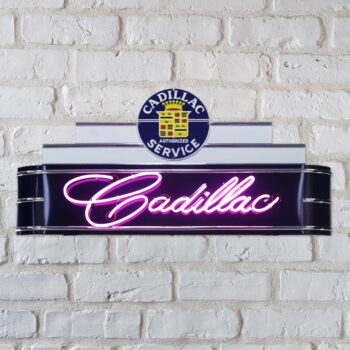 Cadillac Marquee Neon Sign Garage Art