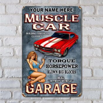 Chevelle Muscle Car Personalized Sign