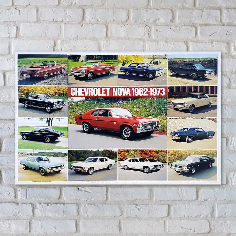 Chevy Nova Stages Years 1962 thru 1973 Poster