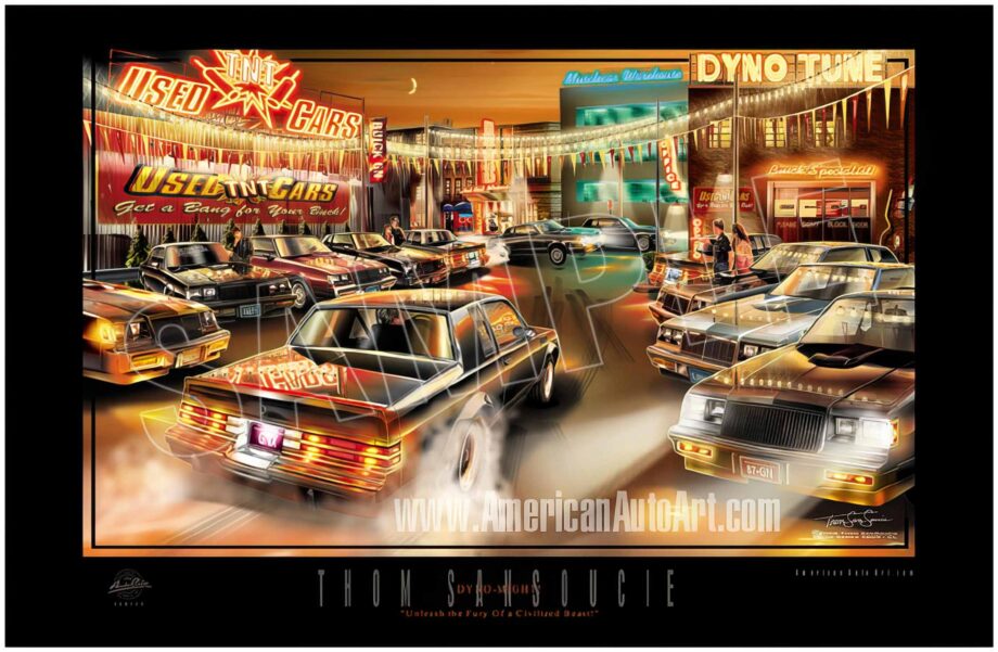 Dyno Might Buick Turbo Regal Art Print by Thom Sansoucie