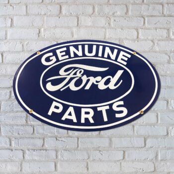 Ford Genuine Parts Oval Porcelain Sign