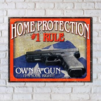 Home Protection "Own a Gun" Magnet