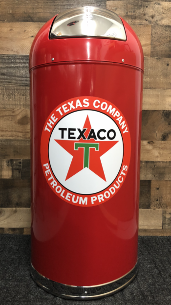 Texaco Company Retro Style Trash Can