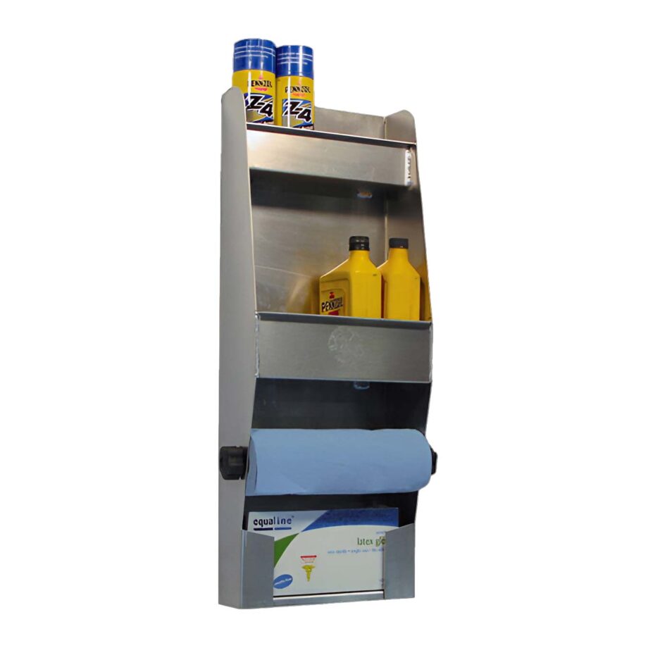 Pit Pal Three Shelf Cabinet With Towel Roll