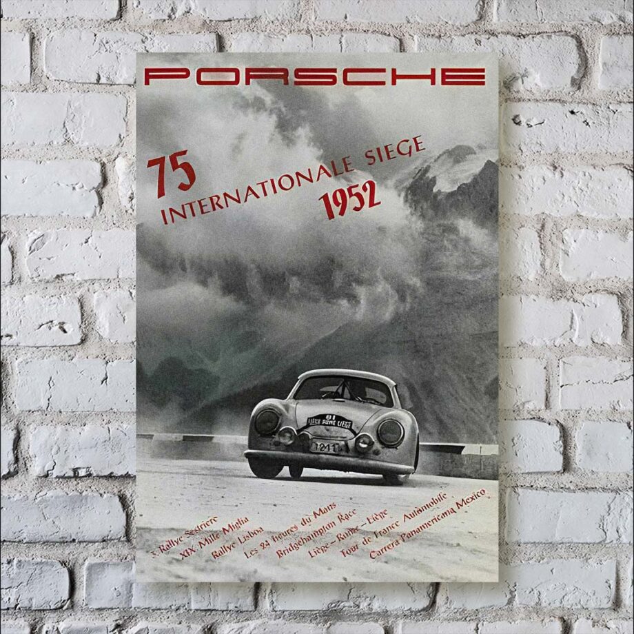 Porsche 1952 International Siege Poster