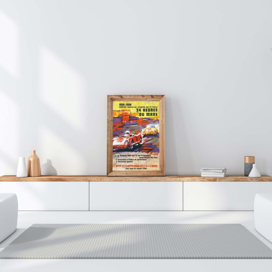 Porsche 24 Heures Lou Mans Racing Poster