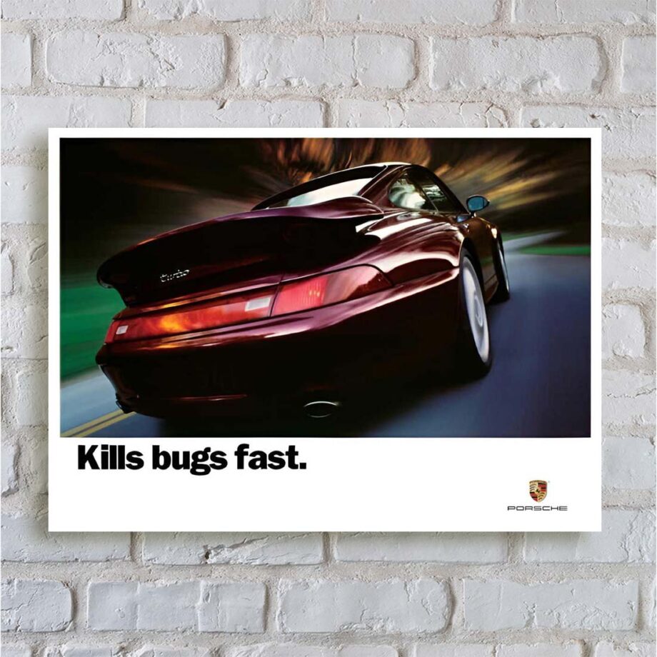 Porsche Kills Bugs Fast Poster