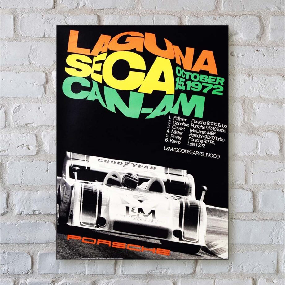 Porsche at Laguna Seca CAN-AM Racing Poster