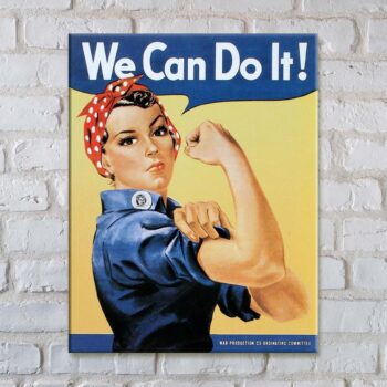 Rosie The Riveter "We Can Do It" Magnet Garage Art