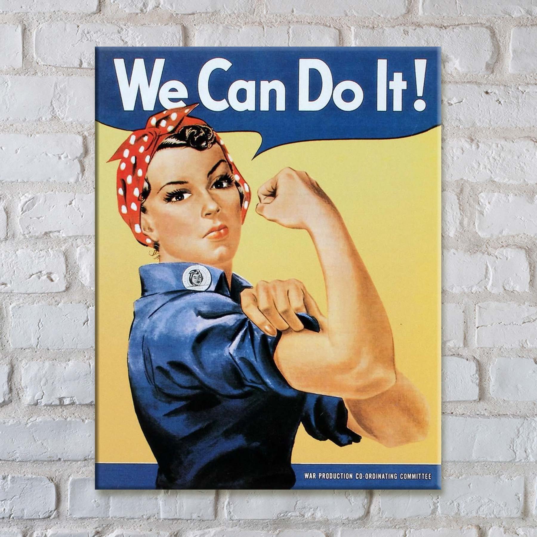 Rosie The Riveter We Can Do it Magnet