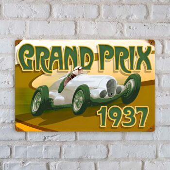 Rudolf Caracciola Mercedes 1937 Grand Prix Sign