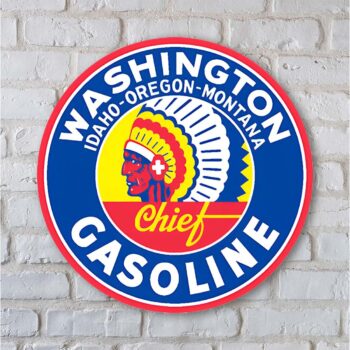 Washington Chief Gasoline Sign