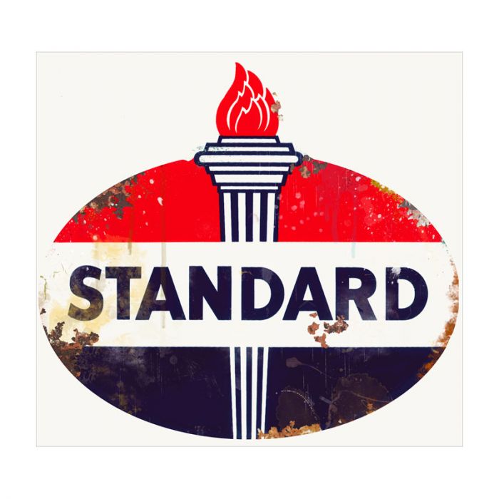 Standard Oil Torch Die-cut Sign