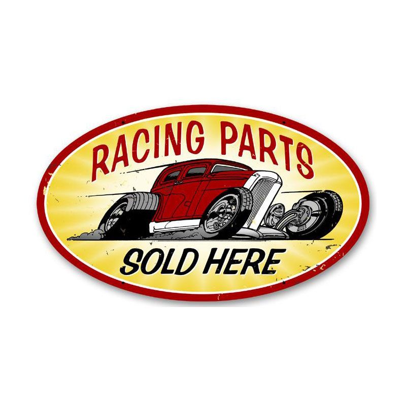 Racing Parts Sold Here Sign
