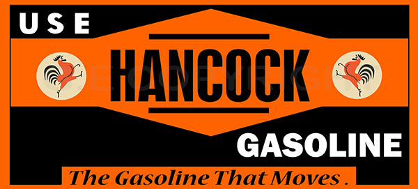 Hancock Gasoline Sign (Copy)