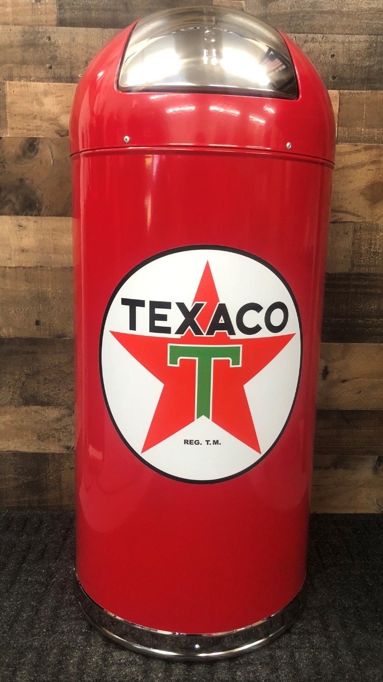 Texaco Retro Style Trash Can