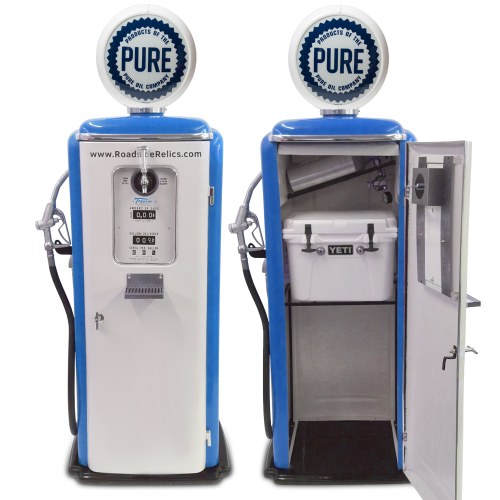 Pure Oil & Gasoline Beverage Dispenser Gas Pump