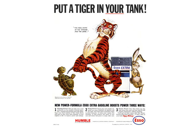 Details about   Esso Put Tiger In Tank Gasoline Oil Gas vintage Style round sign Reproduction 