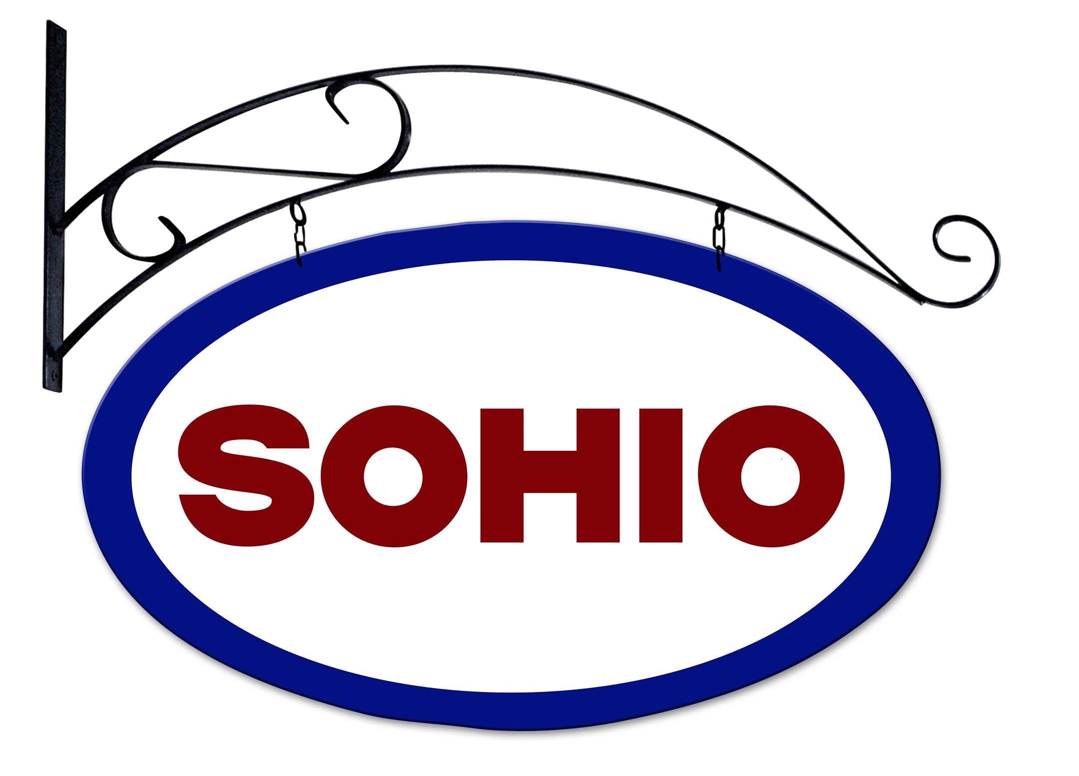 Sohio Double-Sided Hanging Sign
