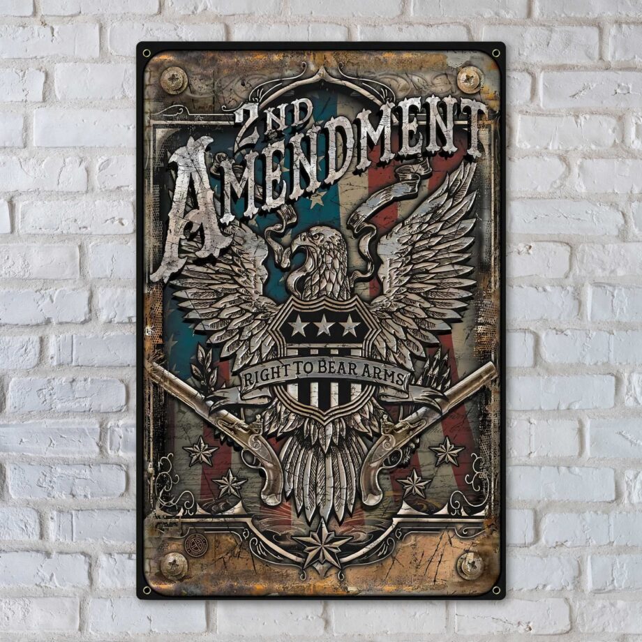 2nd Amendment Vintage Sign