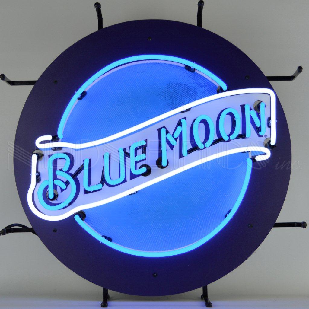 Blue Moon Neon Sign | Garage Art