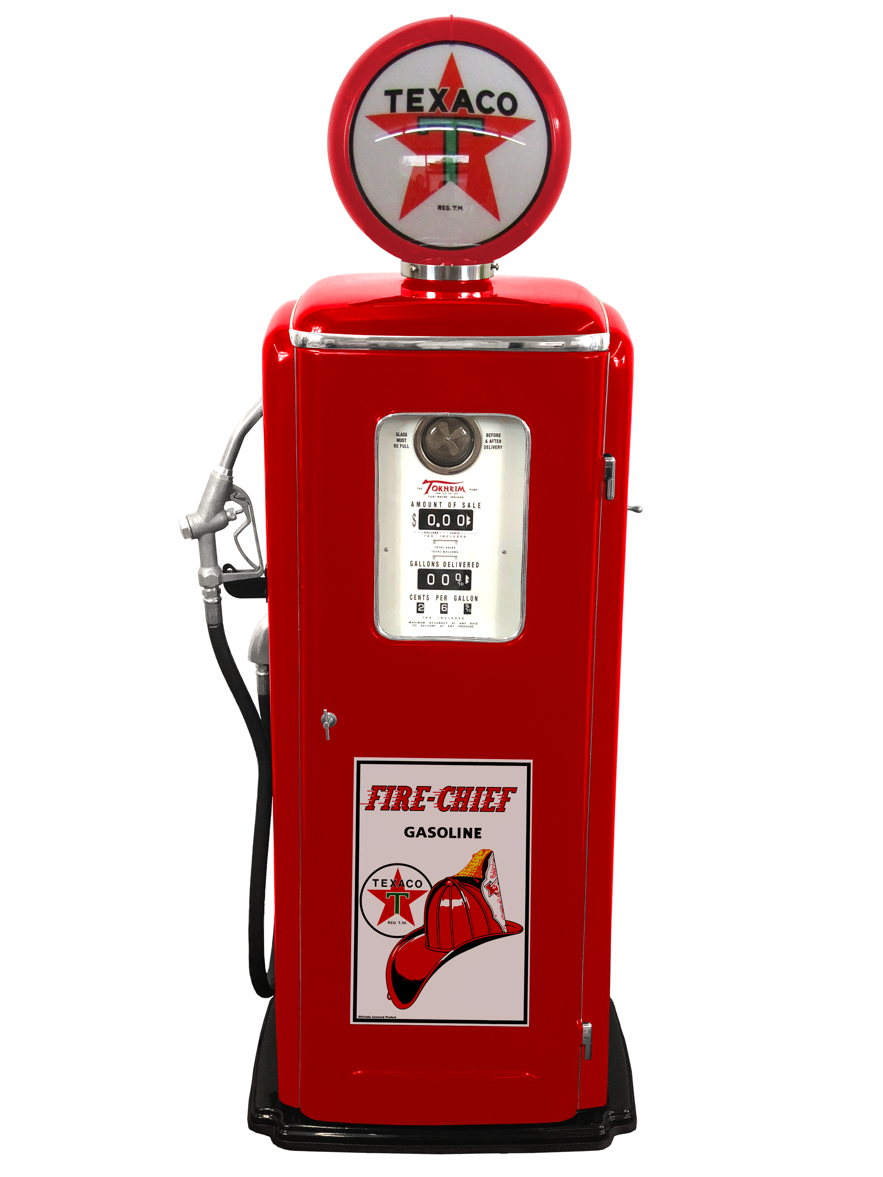 Texaco Fire Chief SpeakEasy Gas Pump Refrigerator Bar | Garage Art