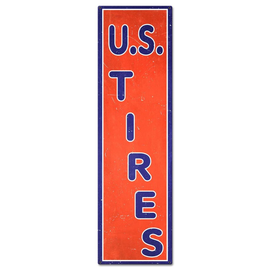 United States Tires Sign Vertical