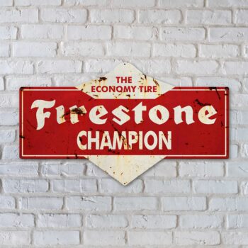 Firestone Champion Tire Sign